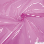PVC Translucent vinyl fabric, 68cm - 226gr/mt2, per 1 meter Fluor Fuchsia | Knitting yarn shop / dzijas veikals