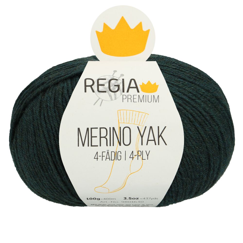 Regia Premium Merino Yak Sock Yarn 100g 07514 Teal | Knitting yarn shop / dzijas veikals