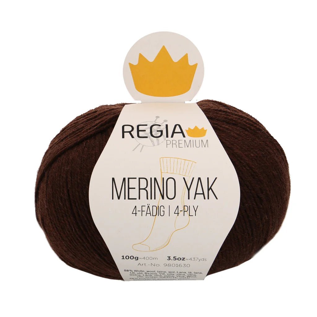 Regia Premium Merino Yak Sock Yarn 100g 07522 Schoko Mel | Knitting yarn shop / dzijas veikals