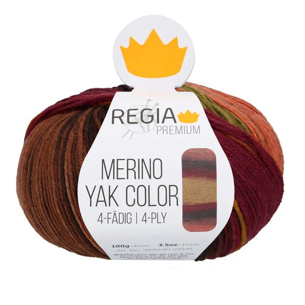 Regia Premium Merino Yak Sock Yarn 100g 08510 Sun | Knitting yarn shop / dzijas veikals