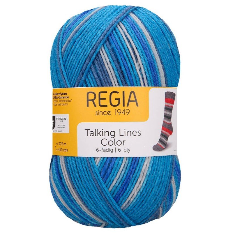 Regia Talking Lines Color 6ply Sock Yarn 5101 | Knitting yarn shop / dzijas veikals