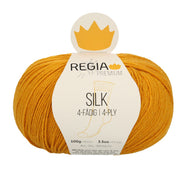 Regia Uni PREMIUM Silk Sock Yarn 100g 0025 Gold | Knitting yarn shop / dzijas veikals