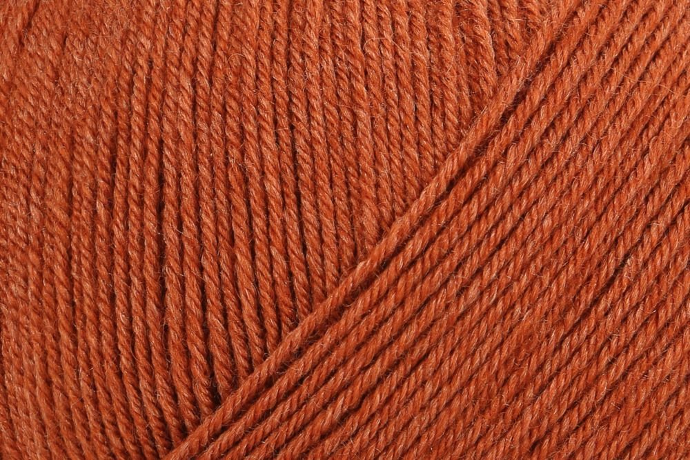 Regia Uni PREMIUM Silk Sock Yarn 100g 0085 Rust Red | Knitting yarn shop / dzijas veikals