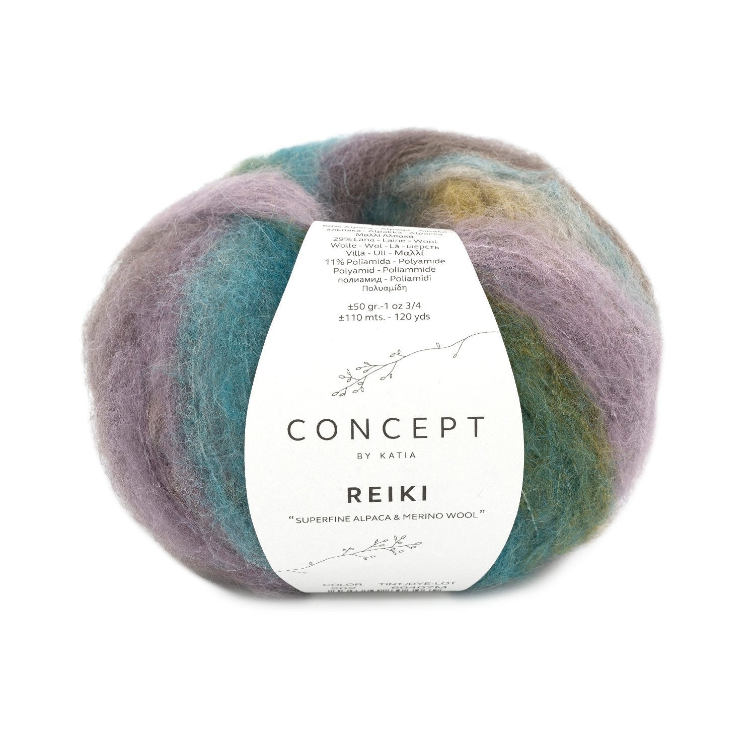 REIKI Yarn by Concept by Katia – Superfine Alpaca Blend 202 - pasteles/beiges/ocre | Knitting yarn shop / dzijas veikals