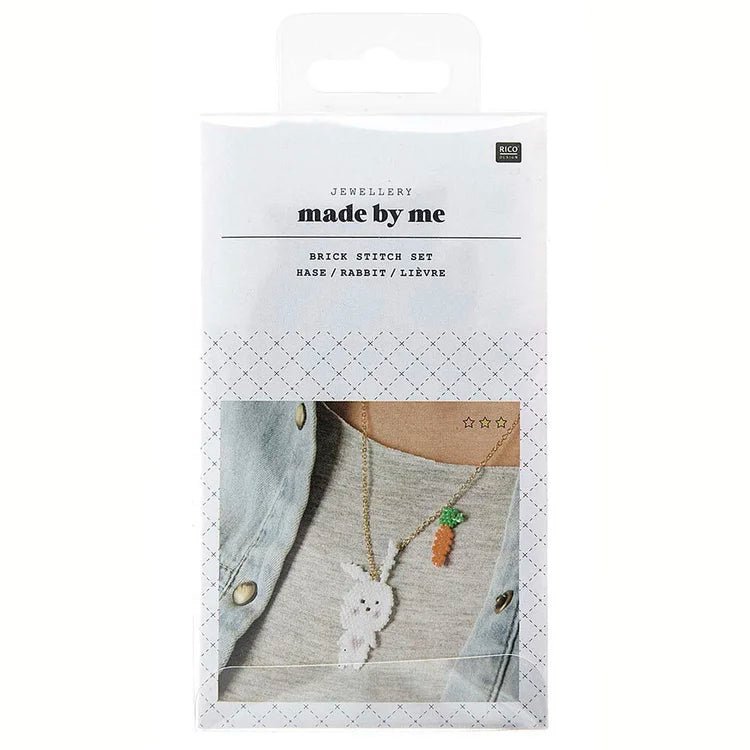 Rico Design Brick Stitch Set - Necklace Making Kit Rabbit | Knitting yarn shop / dzijas veikals