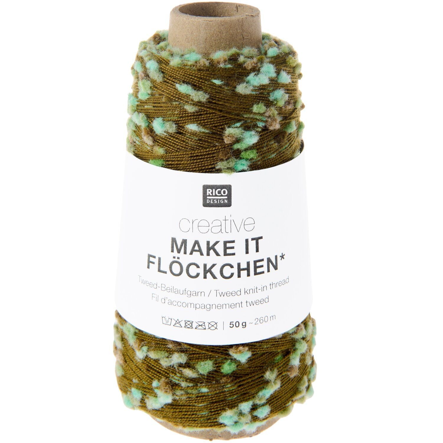Rico Design Creative Make It Flöckchen - Effect Yarn 003 aqua | Knitting yarn shop / dzijas veikals