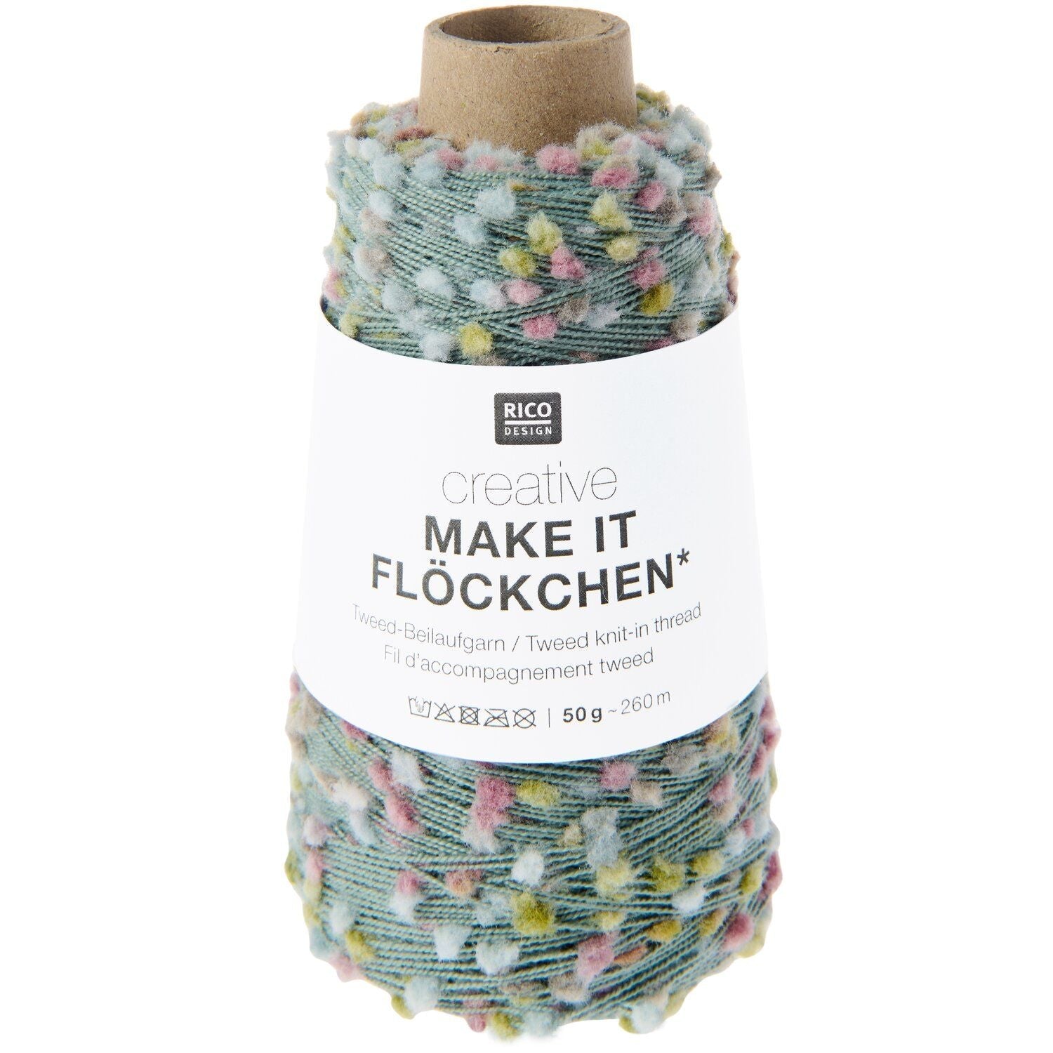 Rico Design Creative Make It Flöckchen - Effect Yarn 004 winter | Knitting yarn shop / dzijas veikals
