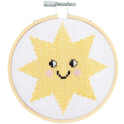 Rico Design Cross Stitch Embroidery Kit - Happy Sun | Knitting yarn shop / dzijas veikals