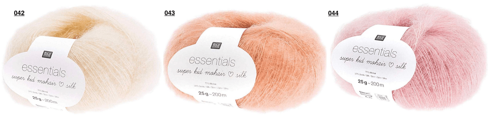 Rico Design Essentials Super Kid Mohair Loves Silk, silky soft mohair yarn 008skm | Knitting yarn shop / dzijas veikals