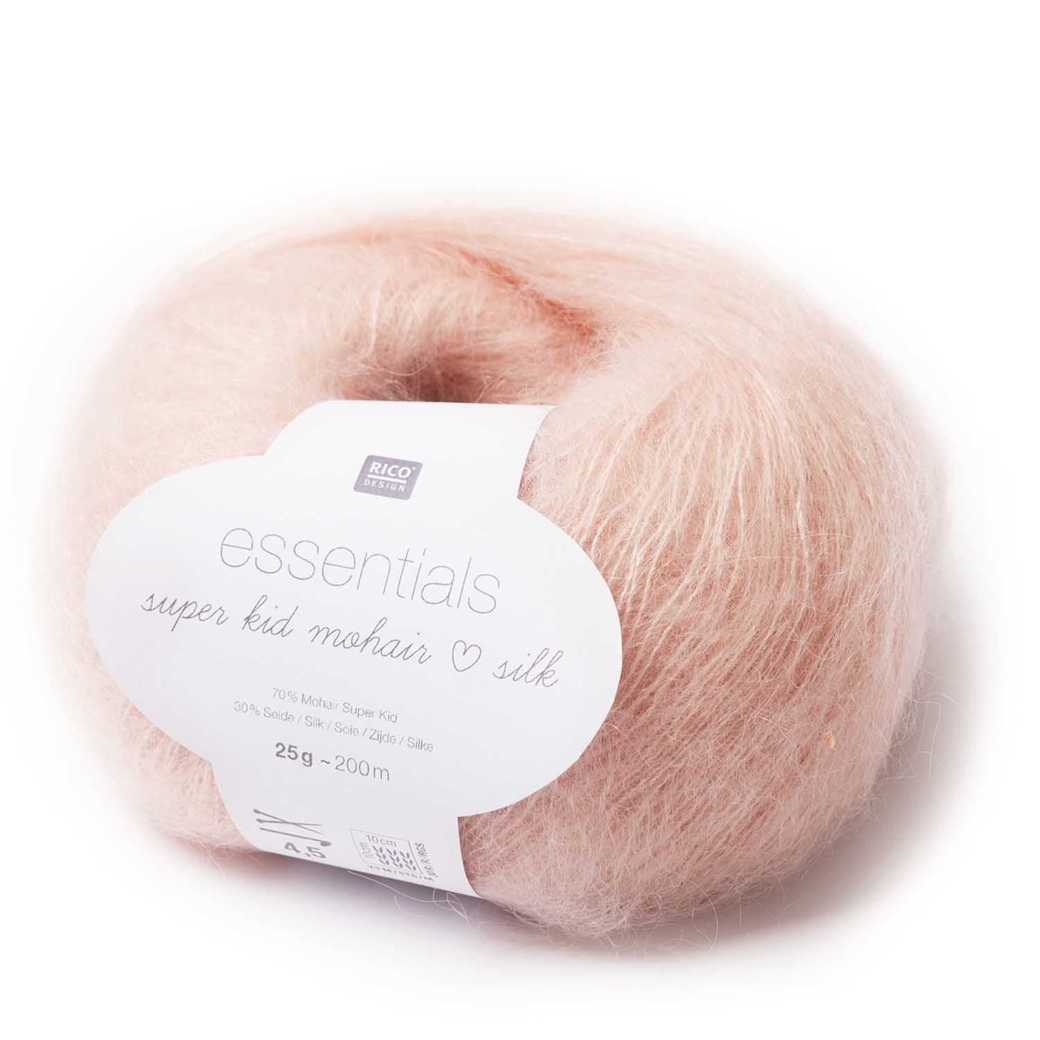 Rico Design Essentials Super Kid Mohair Loves Silk, silky soft mohair yarn 008skm | Knitting yarn shop / dzijas veikals