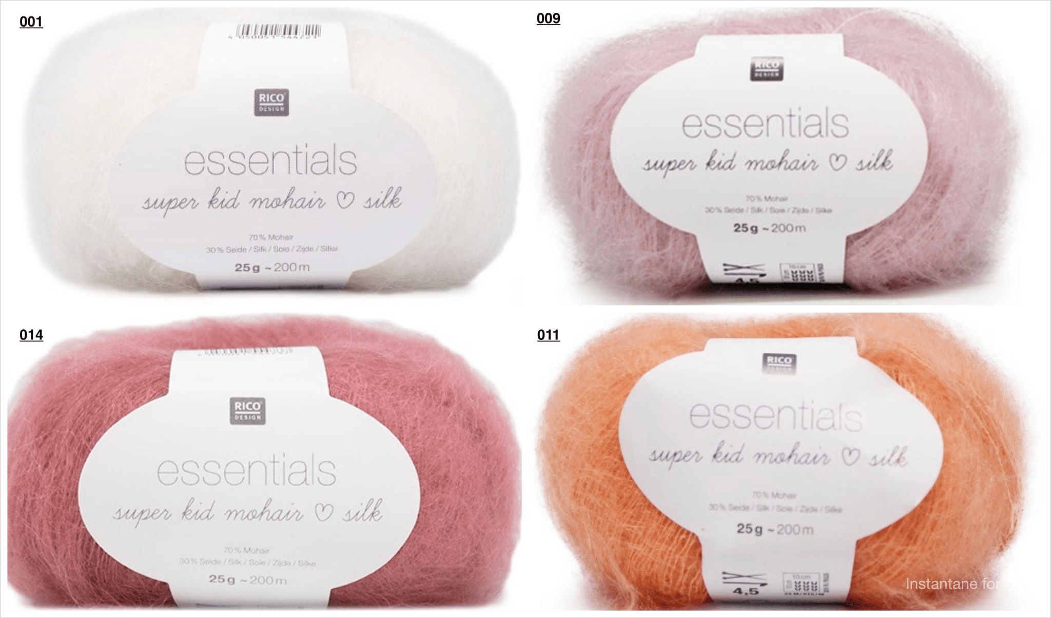 Rico Design Essentials Super Kid Mohair Loves Silk, silky soft mohair yarn 008skm | Knitting yarn shop / dzijas veikals