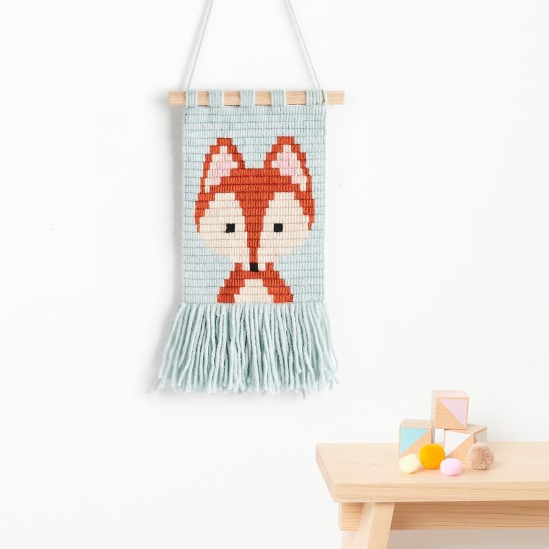 Rico Design Longstitch Embroidery Kit - Fox | Knitting yarn shop / dzijas veikals