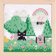 Rico Design Pixel Art Cross Stitch Embroidery Kit - Landscape | Knitting yarn shop / dzijas veikals