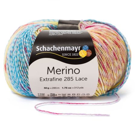 Schachenmayr Merino Extrafine 285 Lace Yarn, 50 g 587 Sundae | Knitting yarn shop / dzijas veikals