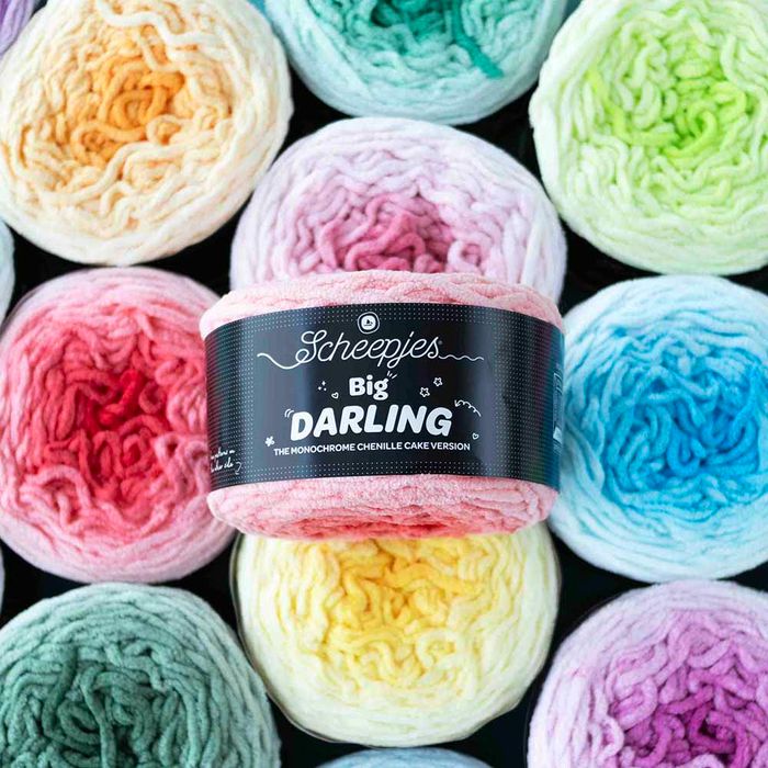Scheepjes Big Darling Monochrome Cake 405 Red Panda | Knitting yarn shop / dzijas veikals