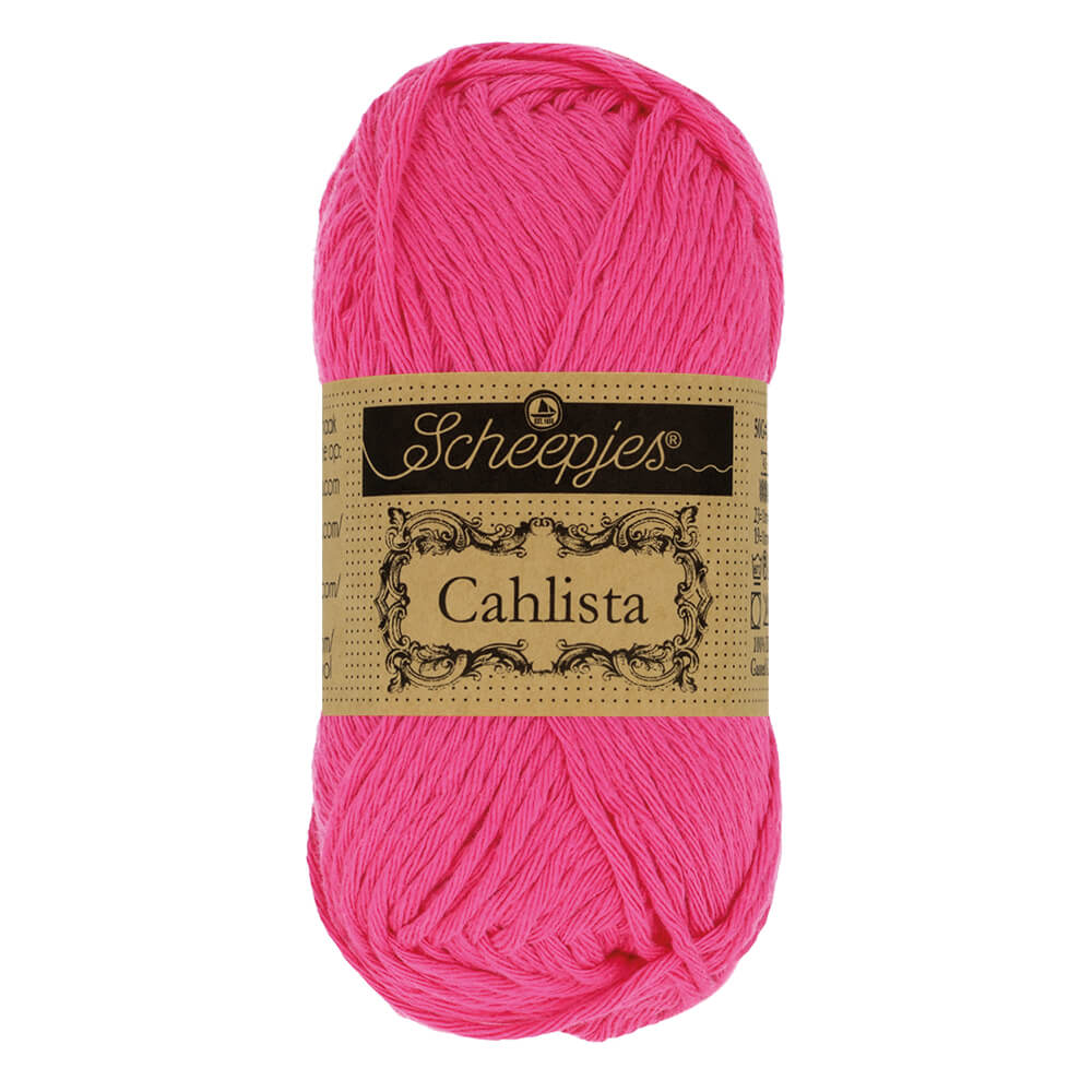 Scheepjes Cahlista, 50 gr. Price is for 10 balls. Minimum order per color 10 balls. 114 Shocking Pink | Knitting yarn shop / dzijas veikals