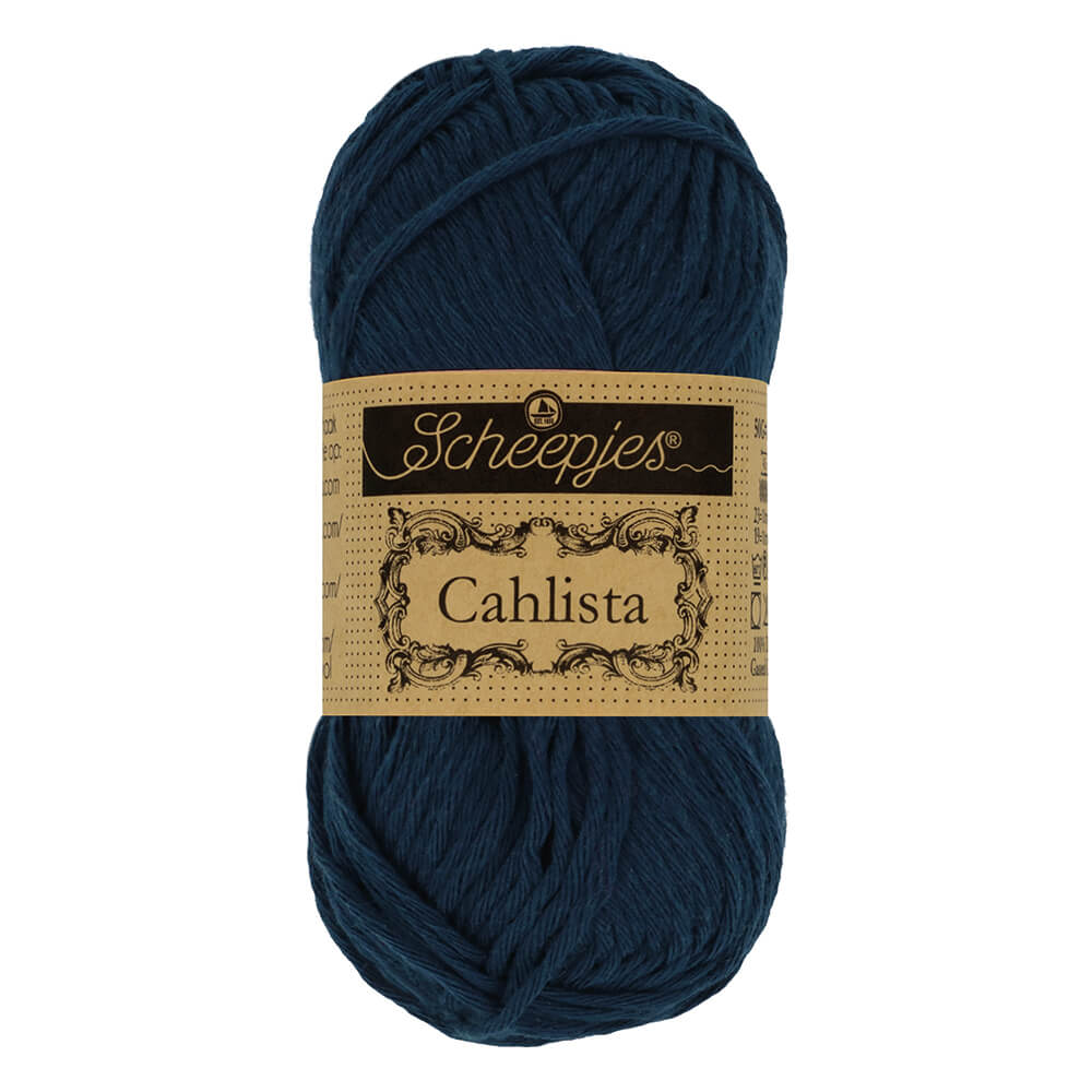 Scheepjes Cahlista, 50 gr. Price is for 10 balls. Minimum order per color 10 balls. 124 Ultramarine | Knitting yarn shop / dzijas veikals