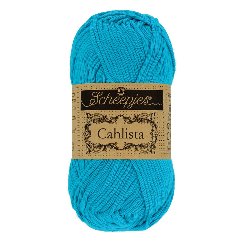 Scheepjes Cahlista, 50 gr. Price is for 10 balls. Minimum order per color 10 balls. 146 Vivid Blue | Knitting yarn shop / dzijas veikals
