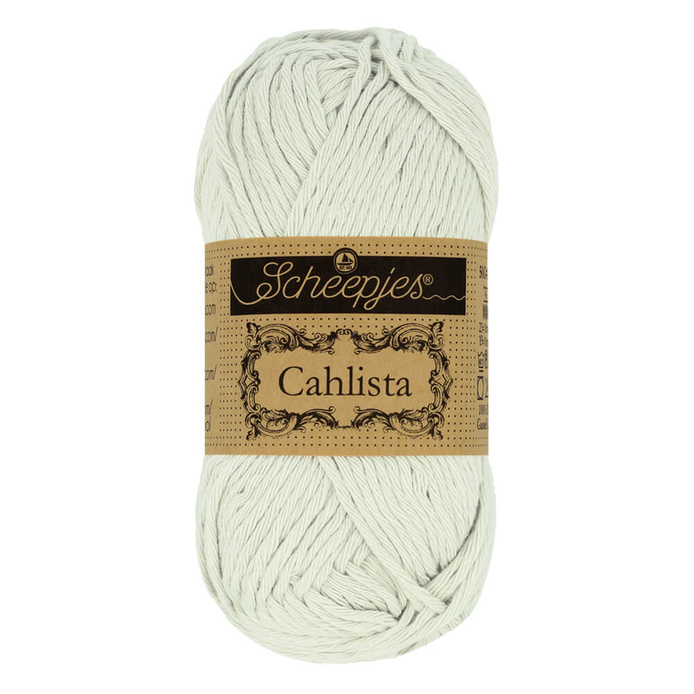 Scheepjes Cahlista, 50 gr. Price is for 10 balls. Minimum order per color 10 balls. 172 Light Silver | Knitting yarn shop / dzijas veikals