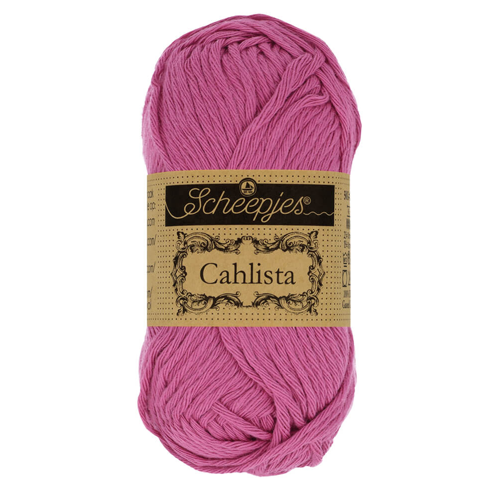 Scheepjes Cahlista, 50 gr. Price is for 10 balls. Minimum order per color 10 balls. 251 Garden Rose | Knitting yarn shop / dzijas veikals