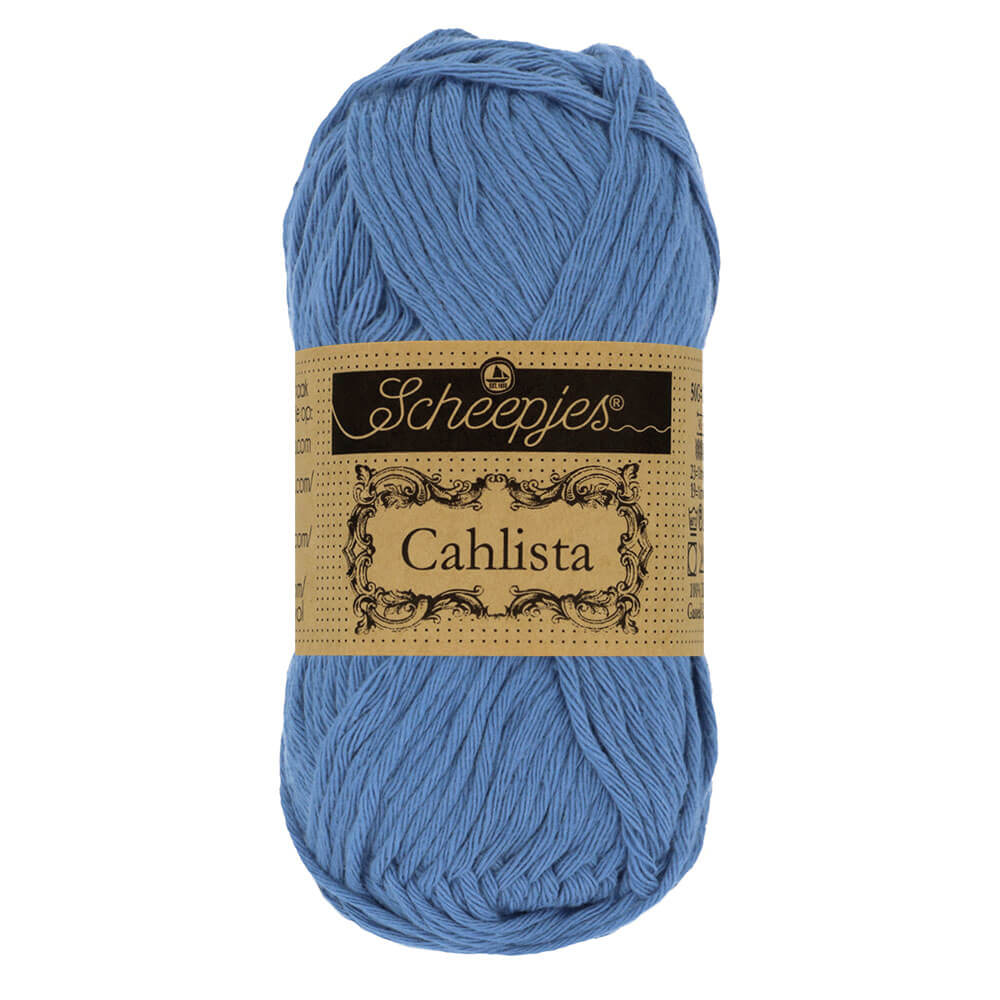 Scheepjes Cahlista, 50 gr. Price is for 10 balls. Minimum order per color 10 balls. 261 Capri Blue | Knitting yarn shop / dzijas veikals