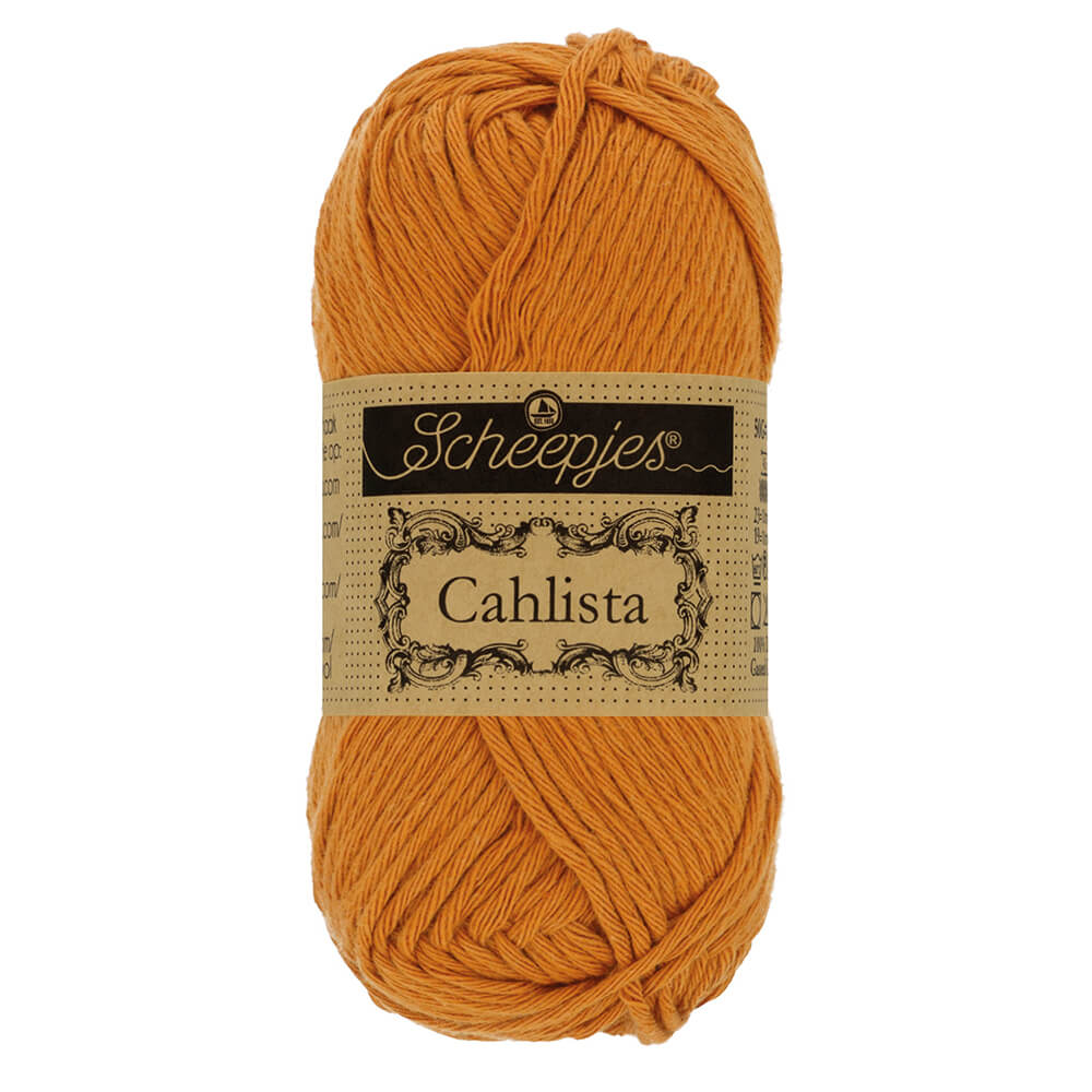 Scheepjes Cahlista, 50 gr. Price is for 10 balls. Minimum order per color 10 balls. 383 Ginger Gold | Knitting yarn shop / dzijas veikals