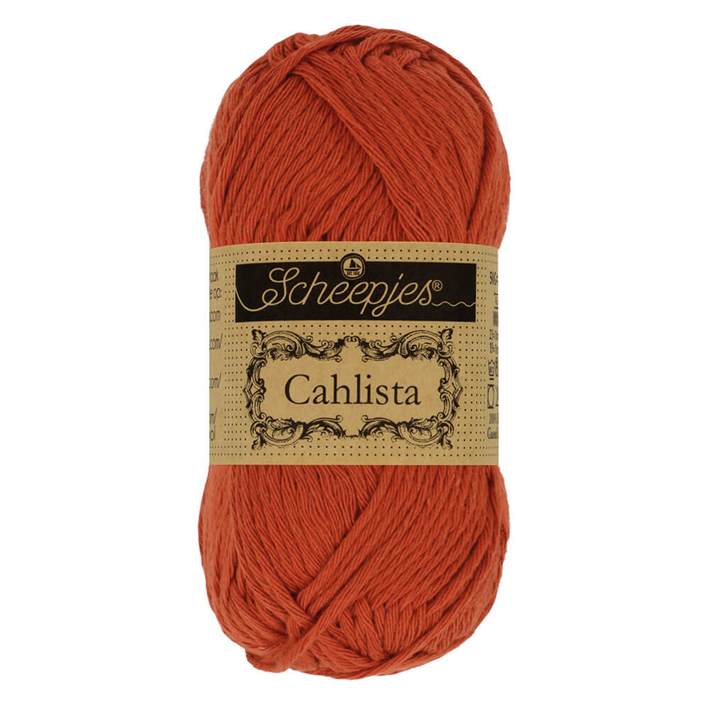 Scheepjes Cahlista, 50 gr. Price is for 10 balls. Minimum order per color 10 balls. 388 Rust | Knitting yarn shop / dzijas veikals