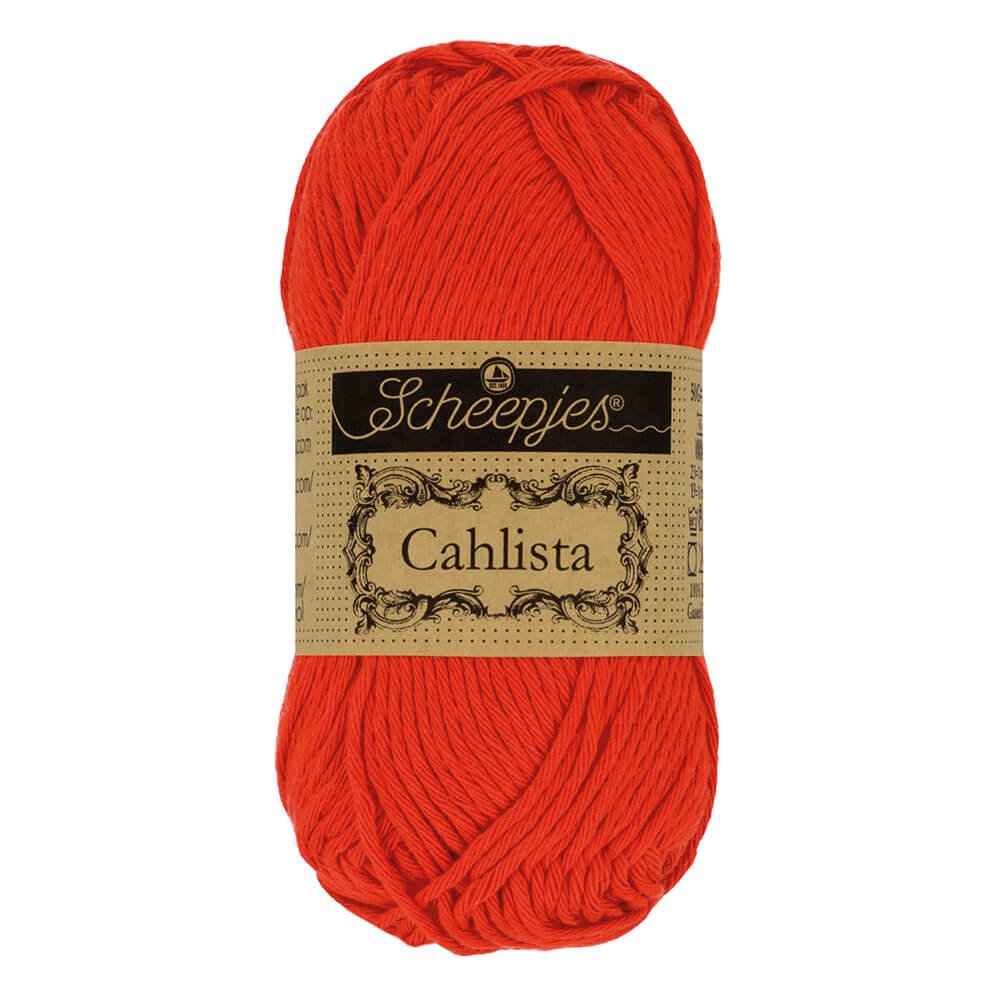 Scheepjes Cahlista, 50 gr. Price is for 10 balls. Minimum order per color 10 balls. 390 Poppy Rose | Knitting yarn shop / dzijas veikals