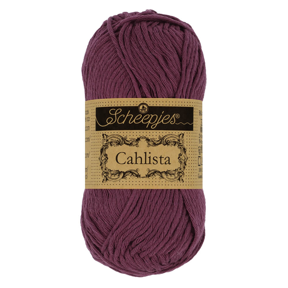 Scheepjes Cahlista, 50 gr. Price is for 10 balls. Minimum order per color 10 balls. 394 Shadow Purple | Knitting yarn shop / dzijas veikals