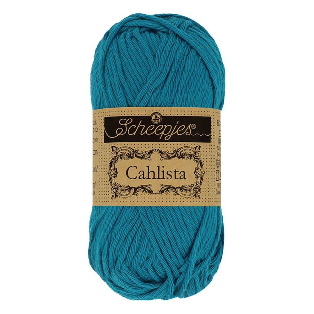 Scheepjes Cahlista, 50 gr. Price is for 10 balls. Minimum order per color 10 balls. 400 Petrol Blue | Knitting yarn shop / dzijas veikals
