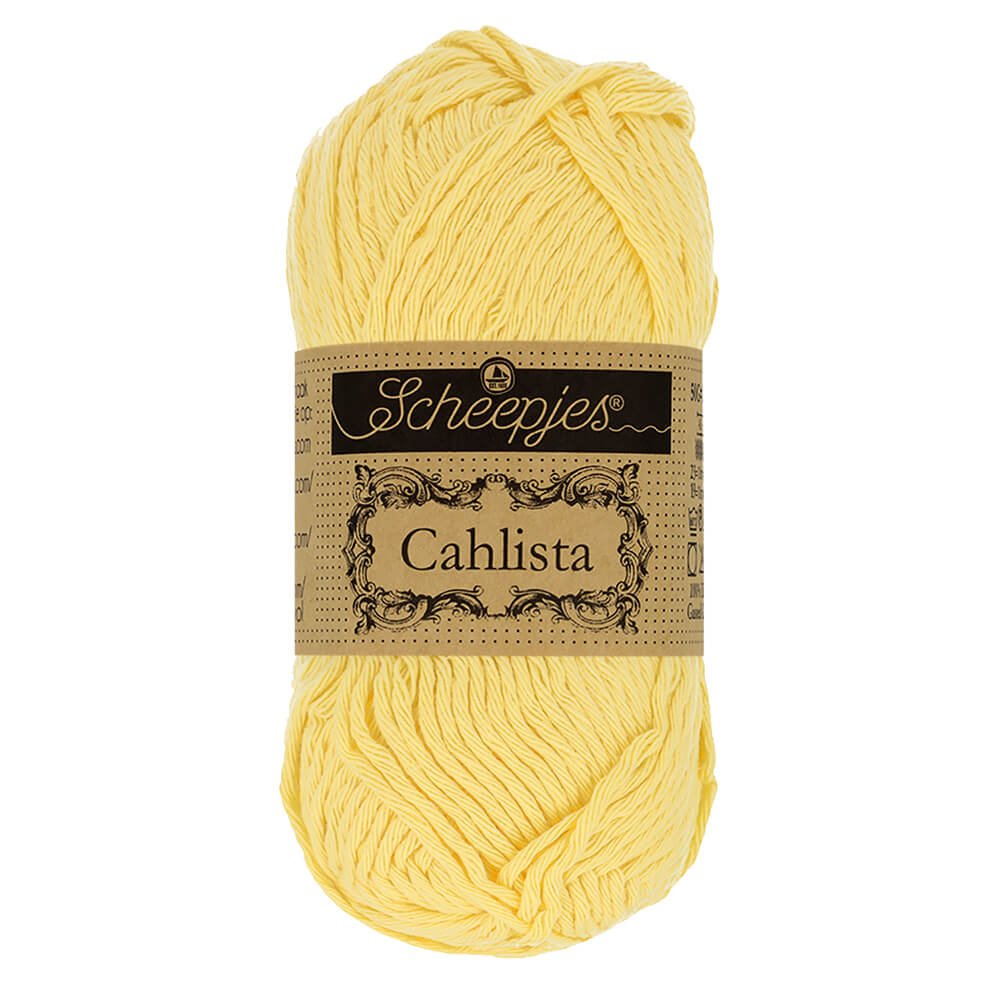 Scheepjes Cahlista, 50 gr. Price is for 10 balls. Minimum order per color 10 balls. 403 Lemonade | Knitting yarn shop / dzijas veikals