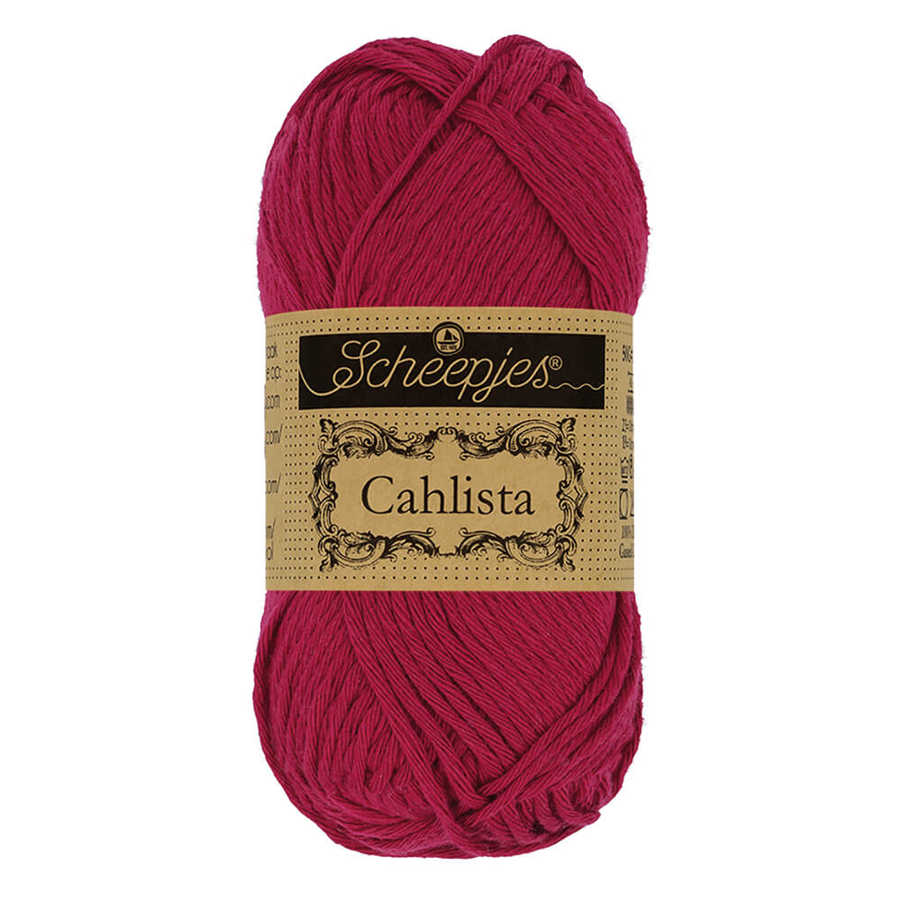 Scheepjes Cahlista, 50 gr. Price is for 10 balls. Minimum order per color 10 balls. 517 Ruby | Knitting yarn shop / dzijas veikals