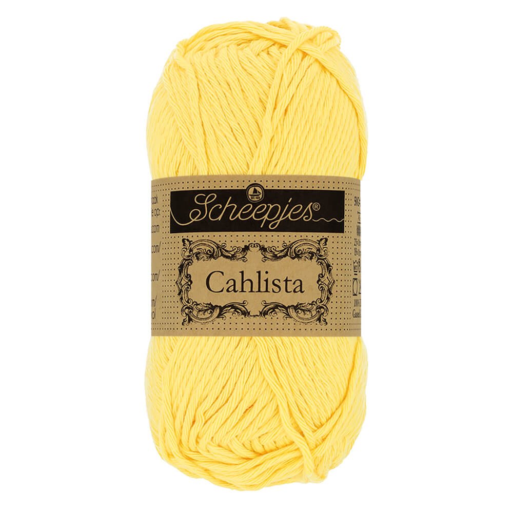Scheepjes Cahlista, 50 gr. Price is for 10 balls. Minimum order per color 10 balls. 522 Primrose | Knitting yarn shop / dzijas veikals