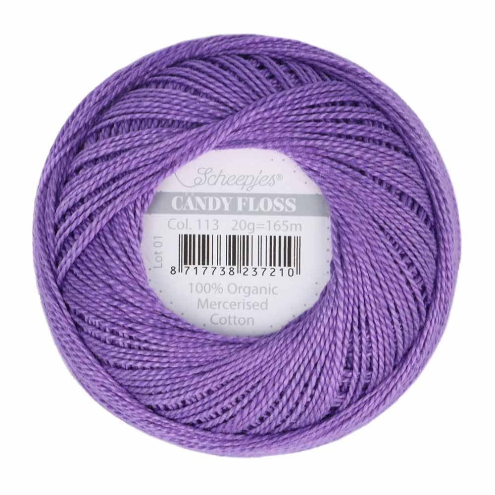 Scheepjes Candy Floss 20g 113 Delphinium | Knitting yarn shop / dzijas veikals