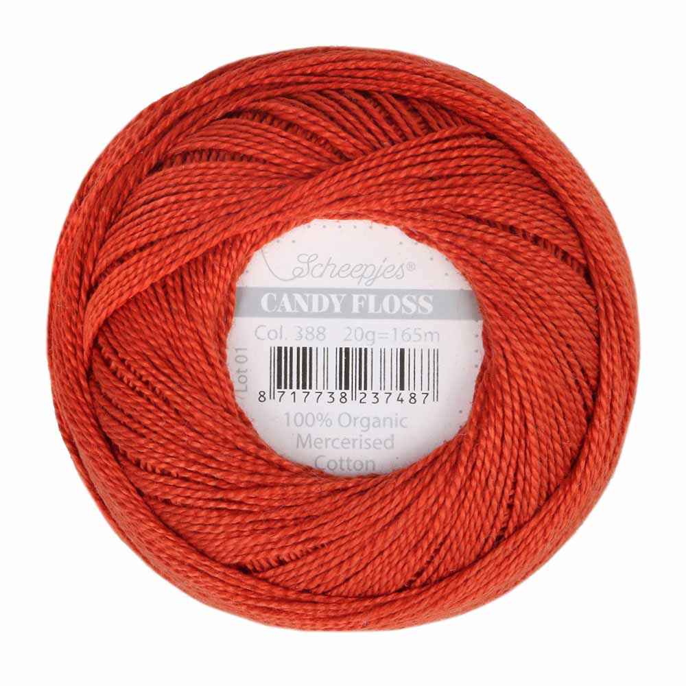 Scheepjes Candy Floss 20g 388 Rust | Knitting yarn shop / dzijas veikals
