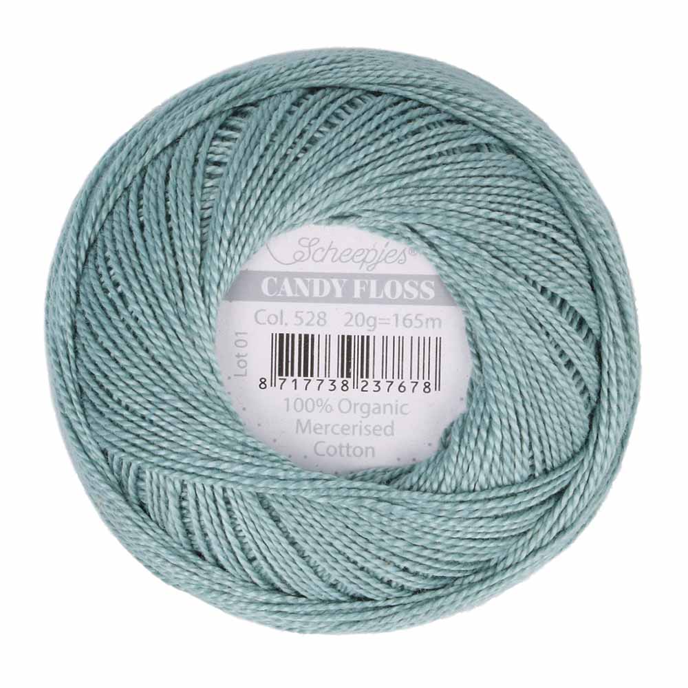Scheepjes Candy Floss 20g 528 Silver Blue | Knitting yarn shop / dzijas veikals