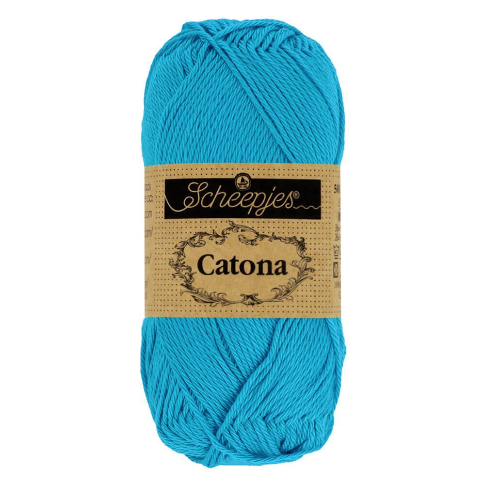 Scheepjes Catona 25g (selection of colours from 074 to 414) 146 Vivid Blue | Knitting yarn shop / dzijas veikals