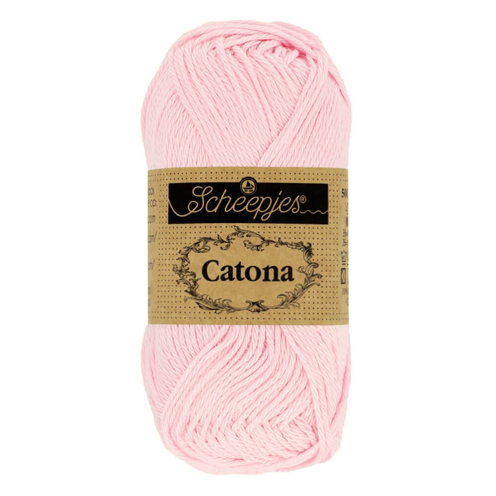 Scheepjes Catona 25g (selection of colours from 074 to 414) 238 Powder Pink | Knitting yarn shop / dzijas veikals