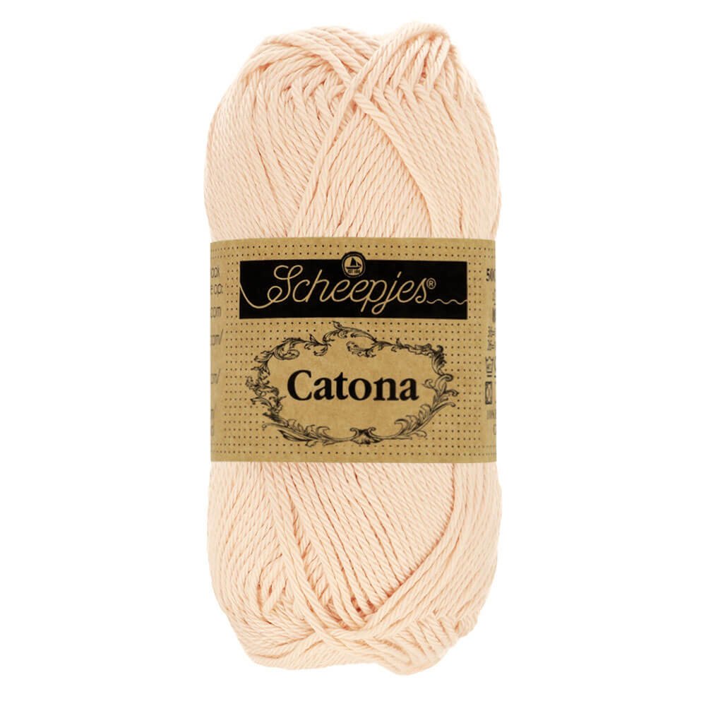 Scheepjes Catona 25g (selection of colours from 074 to 414) 255 Shell | Knitting yarn shop / dzijas veikals