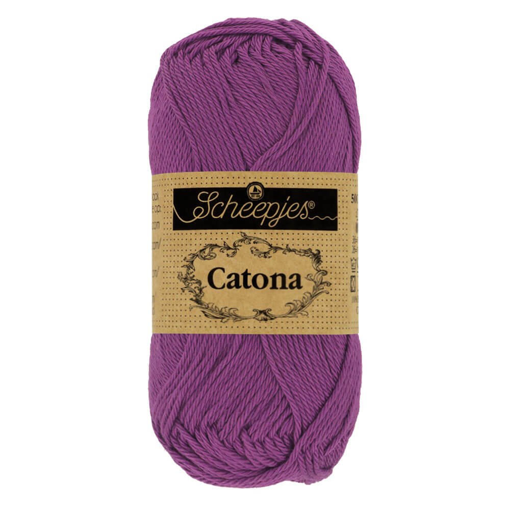 Scheepjes Catona 25g (selection of colours from 074 to 414) 282 Ultraviolet | Knitting yarn shop / dzijas veikals