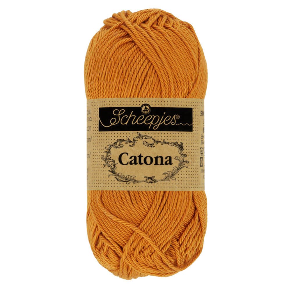 Scheepjes Catona 25g (selection of colours from 074 to 414) 383 Ginger Gold | Knitting yarn shop / dzijas veikals