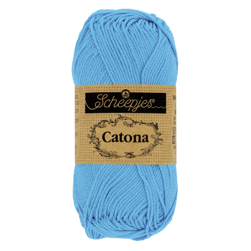 Scheepjes Catona 25g (selection of colours from 074 to 414) 384 Powder Blue | Knitting yarn shop / dzijas veikals