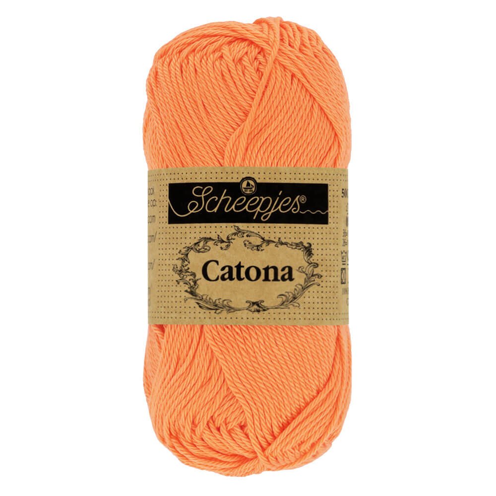 Scheepjes Catona 25g (selection of colours from 074 to 414) 386 Peach | Knitting yarn shop / dzijas veikals