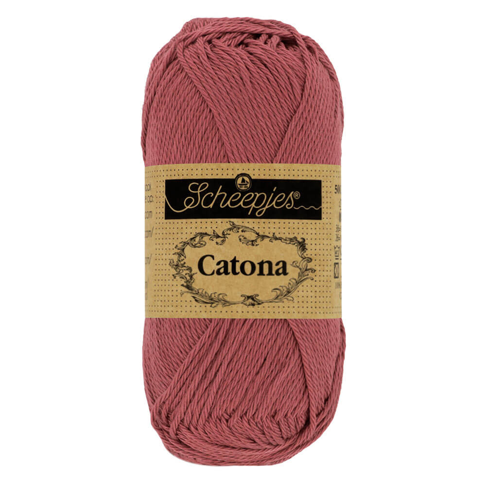 Scheepjes Catona 25g (selection of colours from 074 to 414) 396 Rose Wine | Knitting yarn shop / dzijas veikals