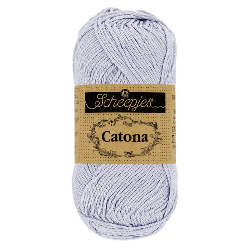 Scheepjes Catona 25g (selection of colours from 074 to 414) 399 Lilac Mist | Knitting yarn shop / dzijas veikals