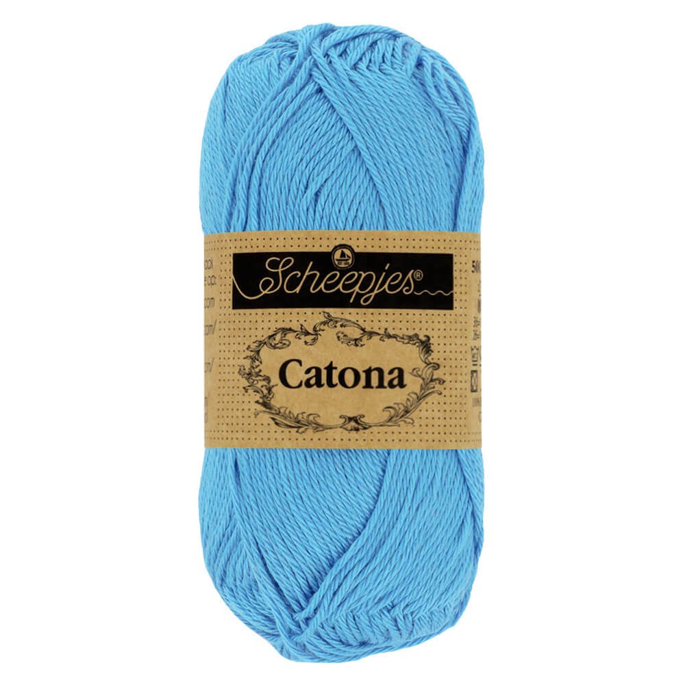 Scheepjes Catona 25g (selection of colous from 501 to 516) 511 Cornflower | Knitting yarn shop / dzijas veikals