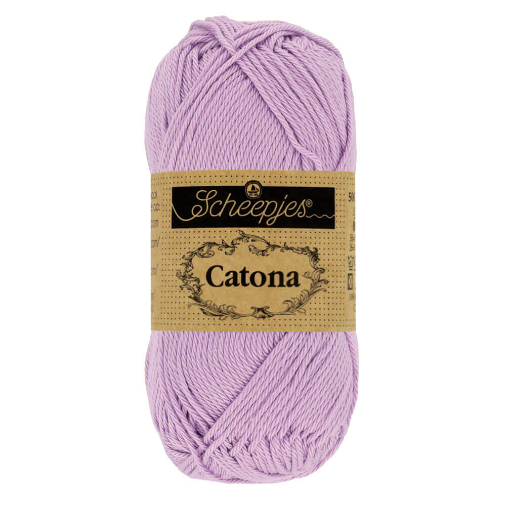 Scheepjes Catona 25g (selection of colous from 501 to 516) 520 Lavender | Knitting yarn shop / dzijas veikals
