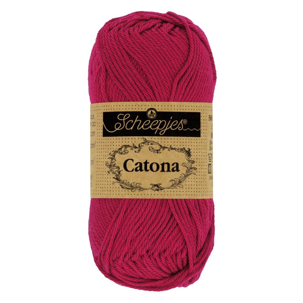 Scheepjes Catona 50g , colors from 074 to 399 192 Scarlet | Knitting yarn shop / dzijas veikals