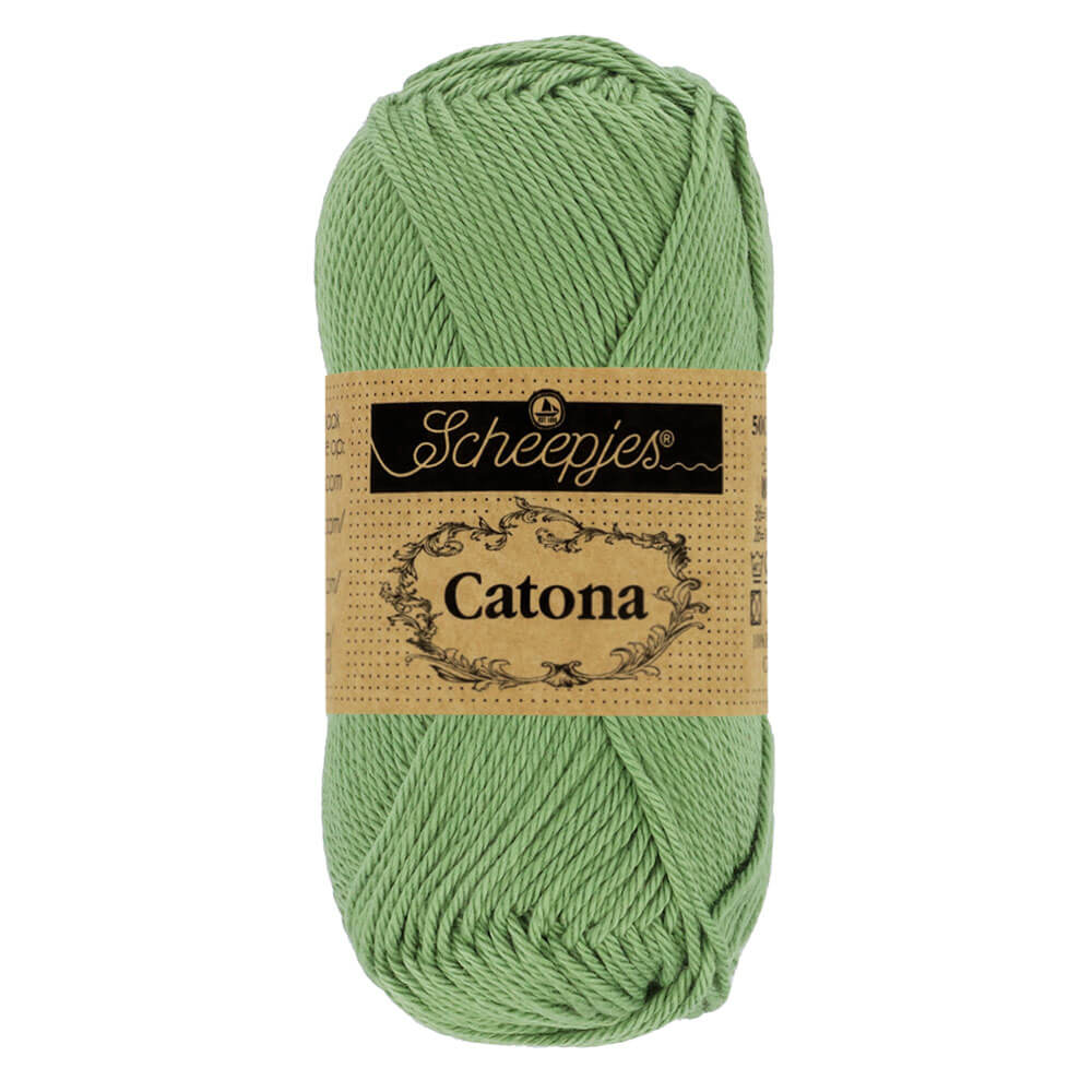 Scheepjes Catona 50g , colors from 074 to 399 212 Sage Geen | Knitting yarn shop / dzijas veikals