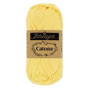 Scheepjes Catona 50g, colors from 400 to 604 403 Lemonade | Knitting yarn shop / dzijas veikals
